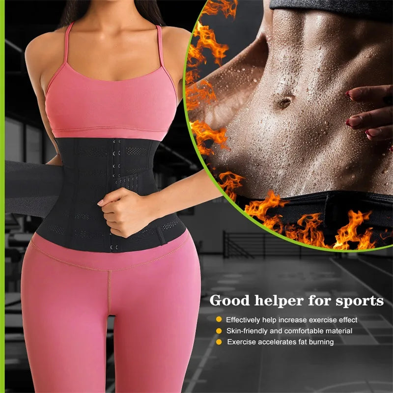Waist Trainer Body Shaper – Slimming Sheath Flat Belly Corset Belt for Women