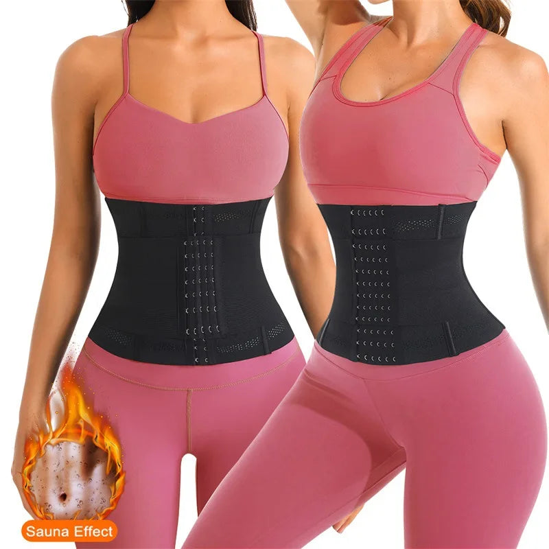 Waist Trainer Body Shaper – Slimming Sheath Flat Belly Corset Belt for Women