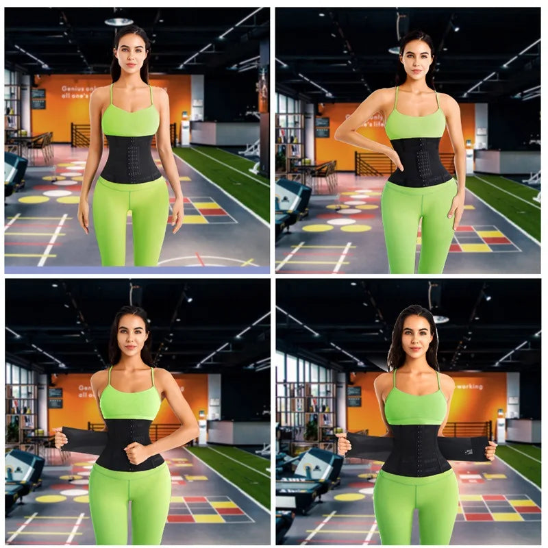 Waist Trainer Body Shaper – Slimming Sheath Flat Belly Corset Belt for Women