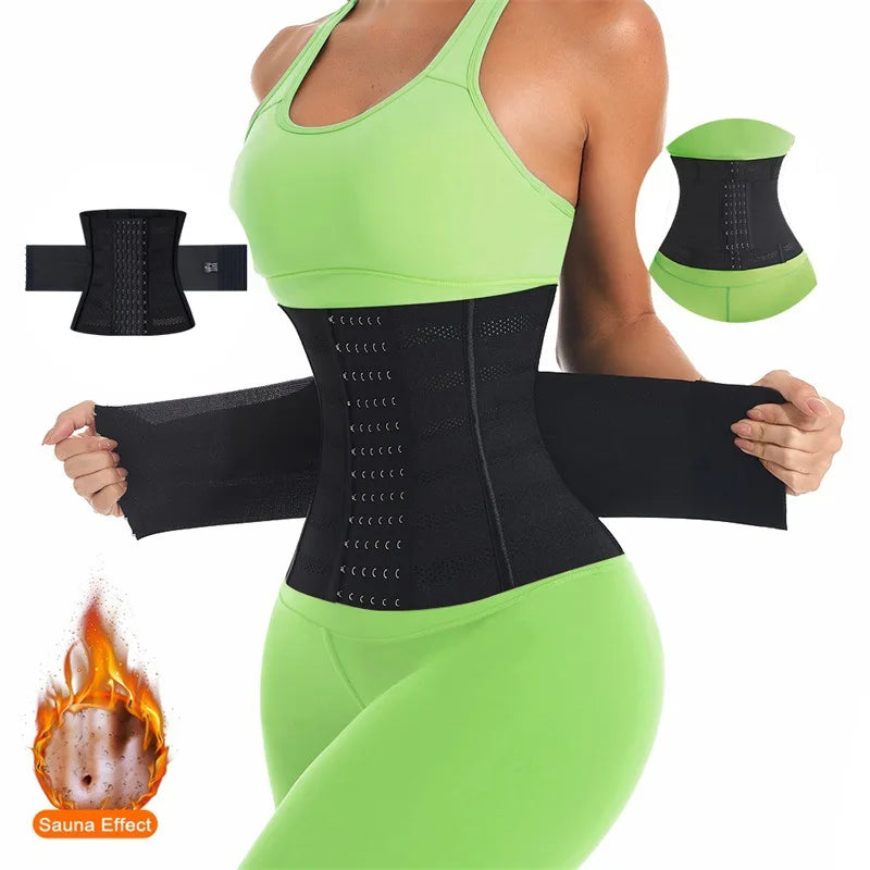 Waist Trainer Body Shaper – Slimming Sheath Flat Belly Corset Belt for Women