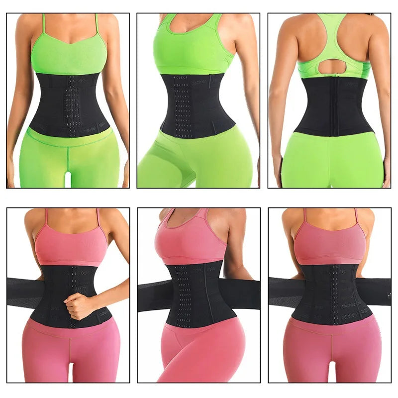 Waist Trainer Body Shaper – Slimming Sheath Flat Belly Corset Belt for Women