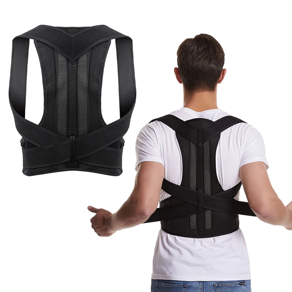 Adjustable Back Brace & Posture Corrector – Lumbar Support for Men & Women”