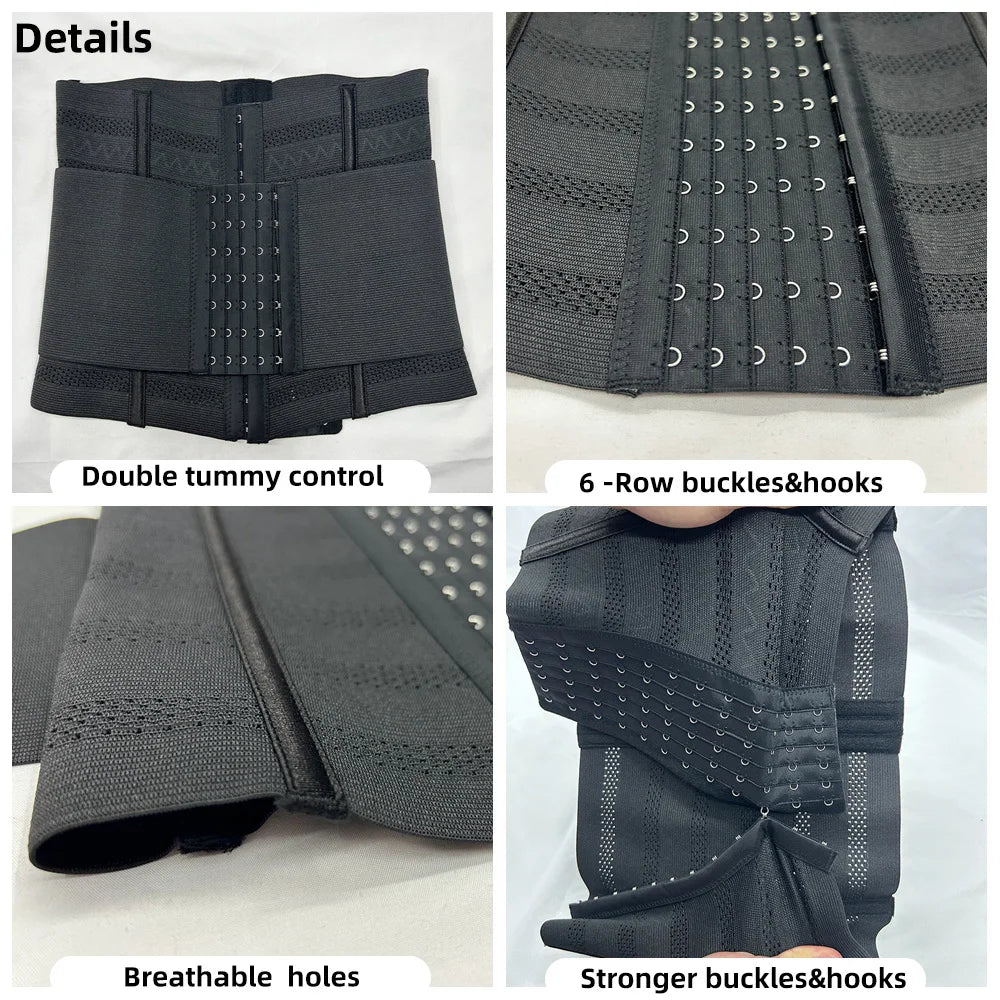 Waist Trainer Body Shaper – Slimming Sheath Flat Belly Corset Belt for Women